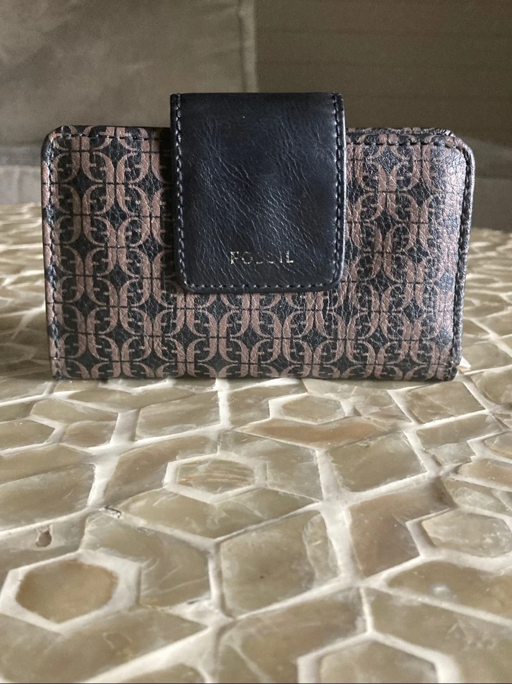 Fossil Madison multi-black/brown wallet